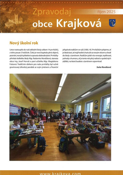 Zpravodaj obce Krajková