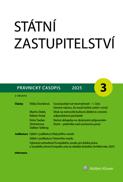 Státní zastupitelství : právnický časopis
