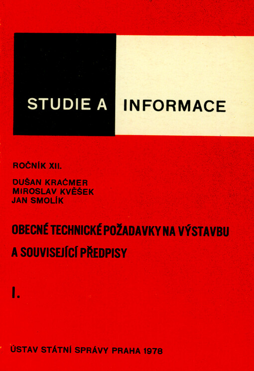 Obecné technické požadavky na výstavbu a související předpisy. 1. [sv.
