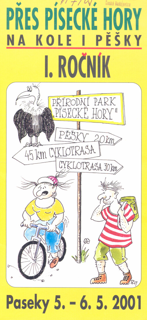 Přes Písecké hory na kole i pěšky : I. ročník, Paseky 5.-6.5.2001