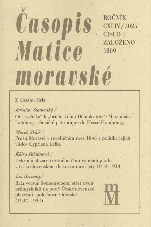 Časopis Matice moravské