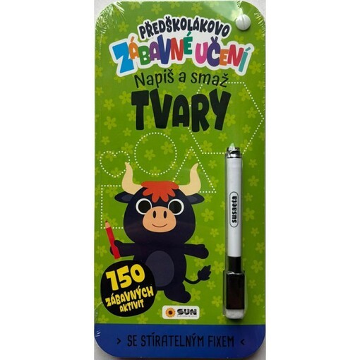 Předškolákovo zábavné učení Tvary napiš a smaž