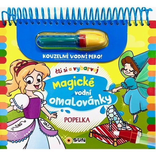 Popelka - Čti a vybarvuj Magické vodní omalovánky