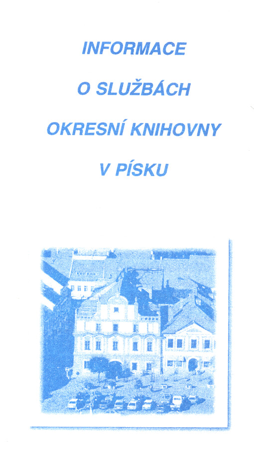 Informace o službách Okresní knihovny v Písku