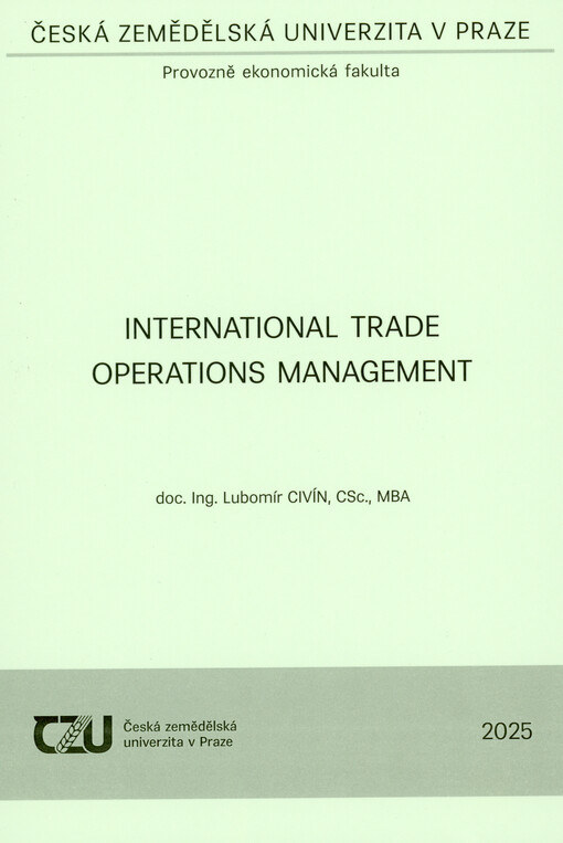 International trade operations management