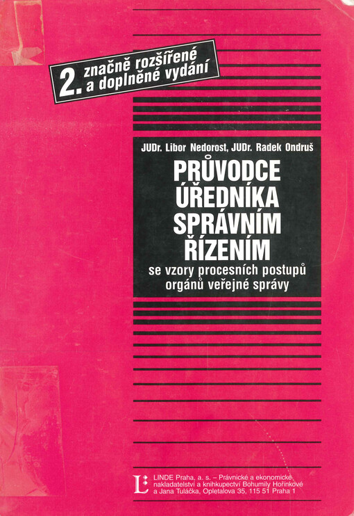 Průvodce úředníka správním řízením se vzory procesních postupů orgánů veřejné správy