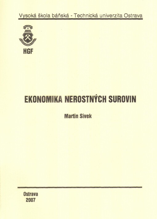 Ekonomika nerostných surovin