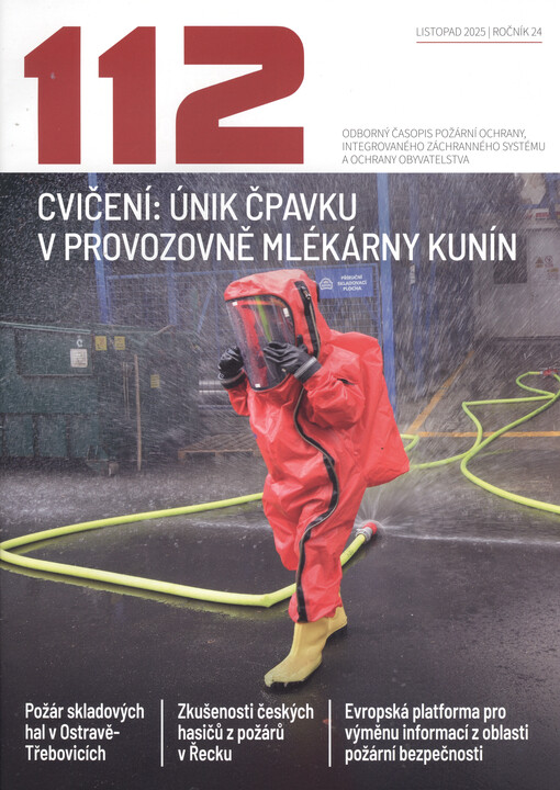 112 : odborný časopis požární ochrany, integrovaného záchranného systému a ochrany obyvatelstva
