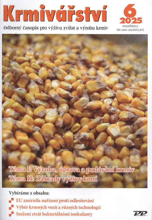 Krmivářství = Krmivárstvo : mezinárodní odborný časopis zaměřený na výživu zvířat a veterinární medicínu