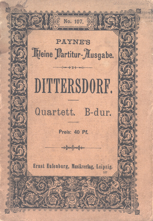 Quartett für 2 Violinen, Viola und Violoncell