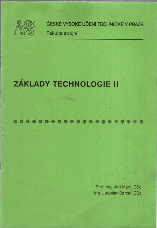 Základy technologie II