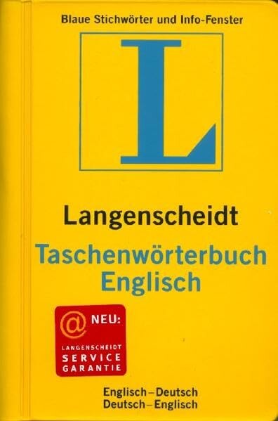 Langenscheidts Taschenwörterbuch Englisch :englisch-deutsch, deutsch-englisch