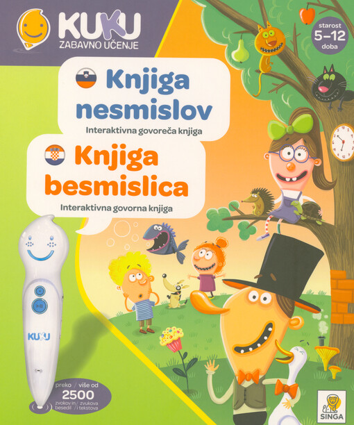 Knjiga nesmislov : interaktivna govoreča knjiga = Knjiga besmislica : interaktivna govorna knjiga