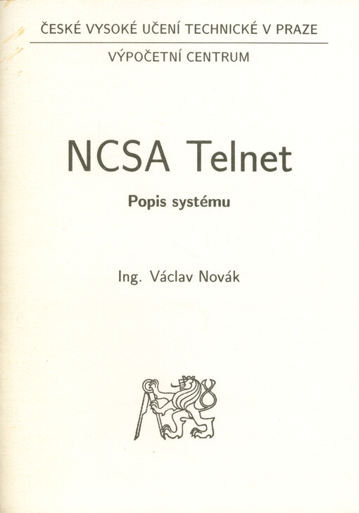 NCSA Telnet : popis systému