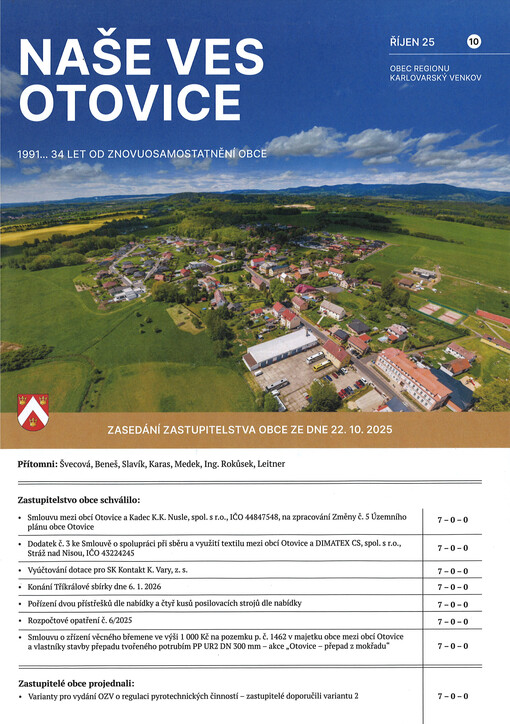 Naše ves : otovické noviny : otovické vydání