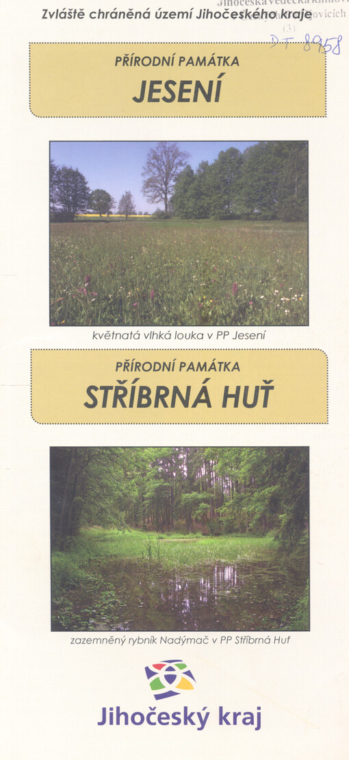 Přírodní památka Jesení, přírodní památka Stříbrná huť