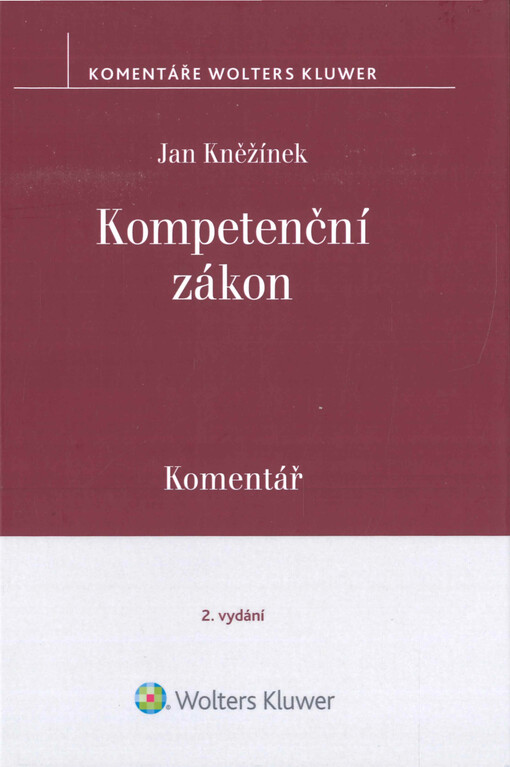 Kompetenční zákon : komentář
