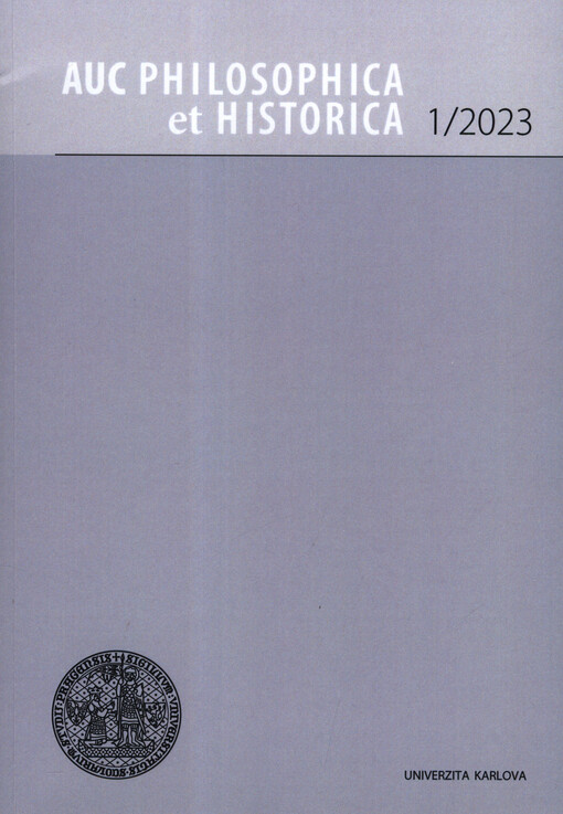 Acta Universitatis Carolinae. Philosophica et historica