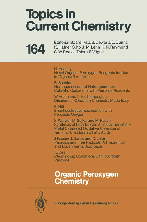Organic peroxygen chemistry