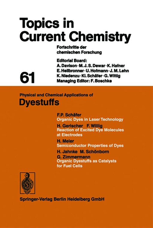 Physical and chemical applications of dyestuffs