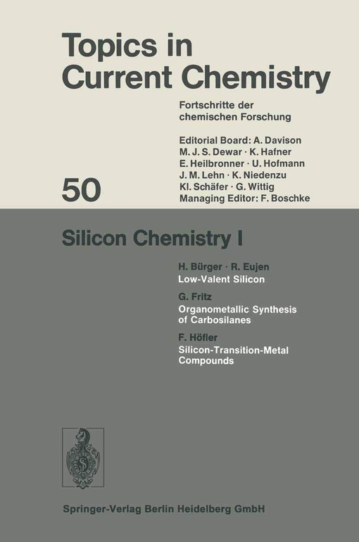 Silicon chemistry.I