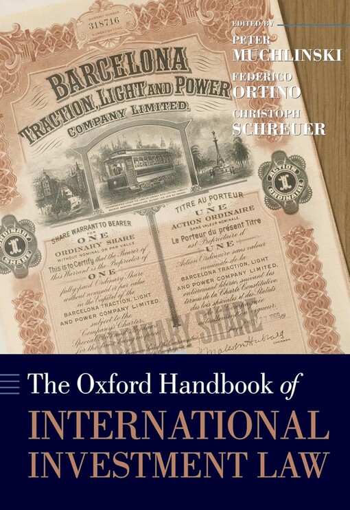 The Oxford handbook of international investment law
