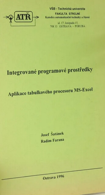 Integrované programové prostředky :aplikace tabulkového procesoru MS-Excel