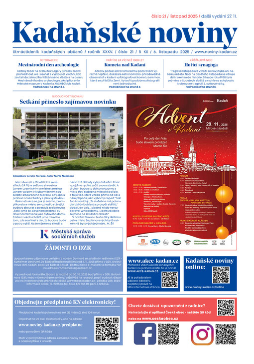 Kadaňské noviny : Čtrnáctideník pro občany Kadaně a okolí