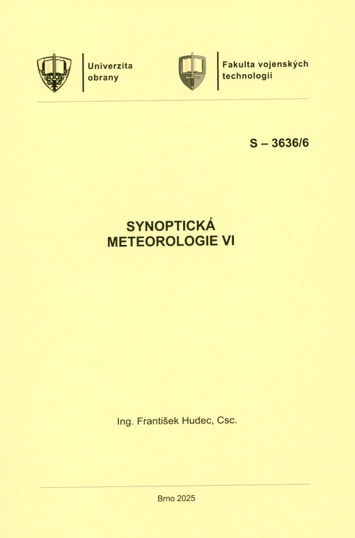 Synoptická meteorologie VI