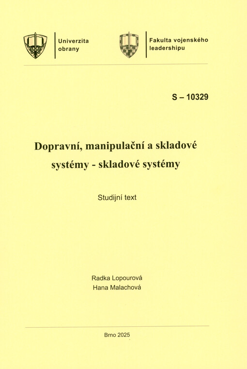 Dopravní, manipulační a skladové systémy - skladové systémy