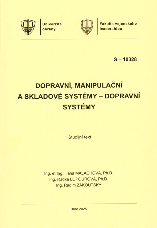 Dopravní, manipulační a skladové systémy - dopravní systémy