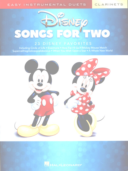 Disney Songs For Two : Clarinet
