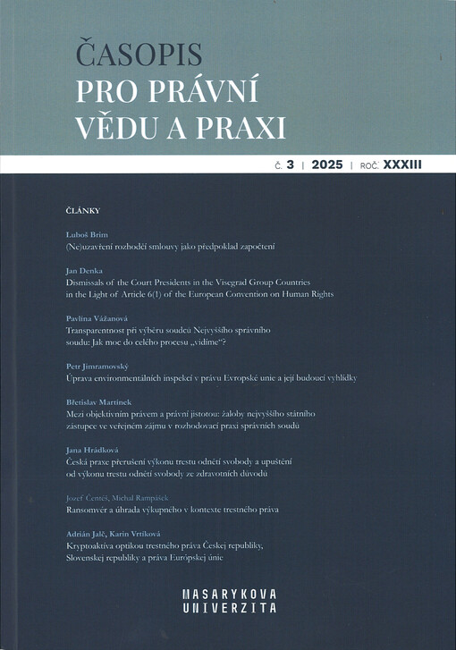 Časopis pro právní vědu a praxi