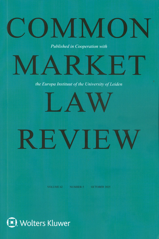 Common market law review