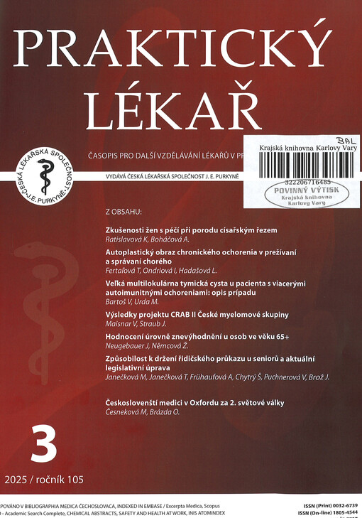 Praktický lékař : časopis pro další vzdělávání lékařů