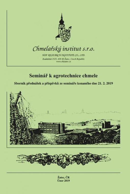 Praktické poznatky pro pěstovaní chmele :sborník přednášek ze semináře konaného dne 18.2.2004, Žatec, ČR