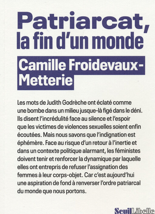 Patriarcat, la fin d'un monde