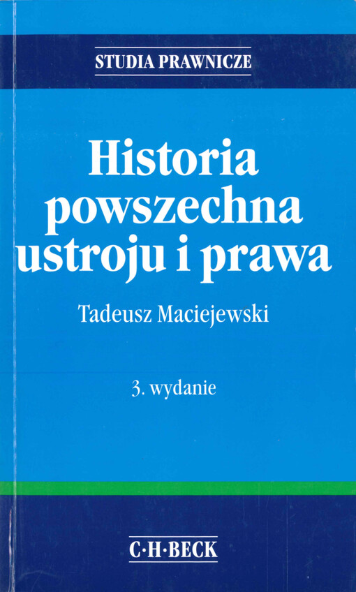 Historia powszechna ustroju i prawa