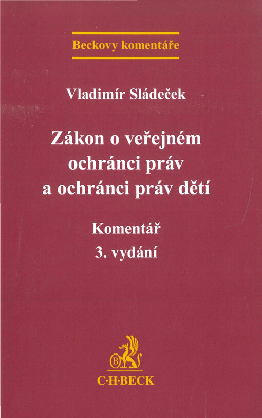 Zákon o veřejném ochránci práv a ochránci práv dětí : komentář