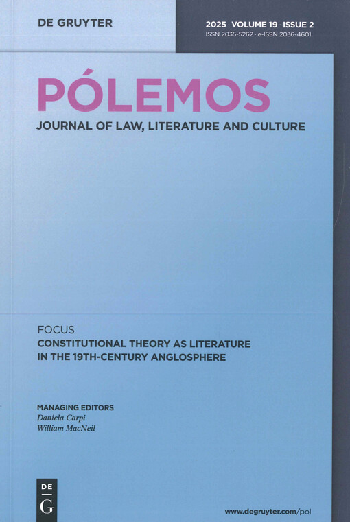 Pólemos : Journal of Law, Literature and Culture