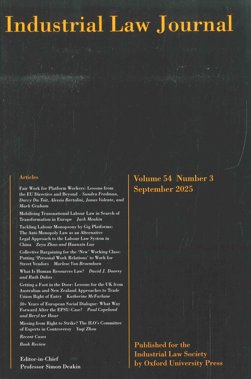 The Industrial law journal