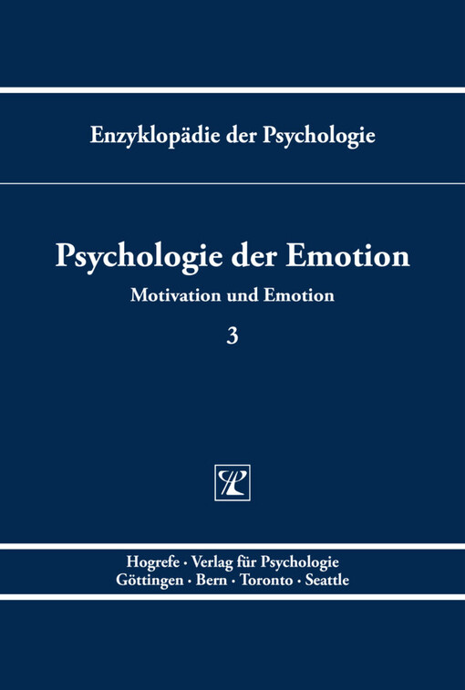 Enzyklopädie der Psychologie.Themenbereich C,Theorie und Forschung.