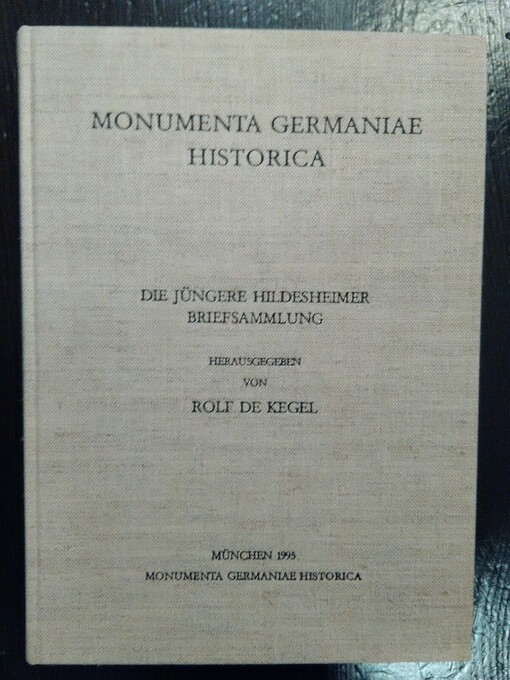 Die jüngere Hildesheimer Briefsammlung