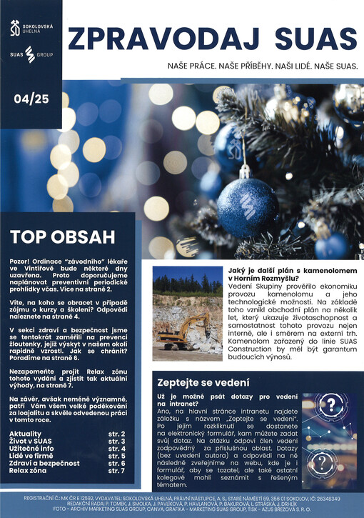 Zpravodaj Sokolovská uhelná, a.s.