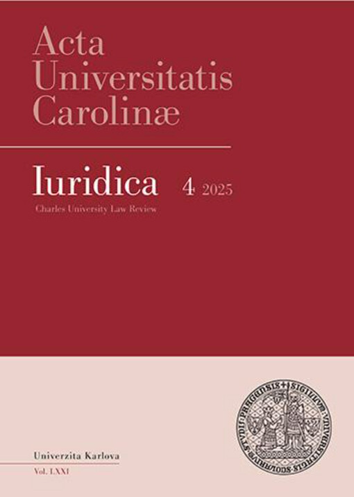 Acta Universitatis Carolinae, Iuridica