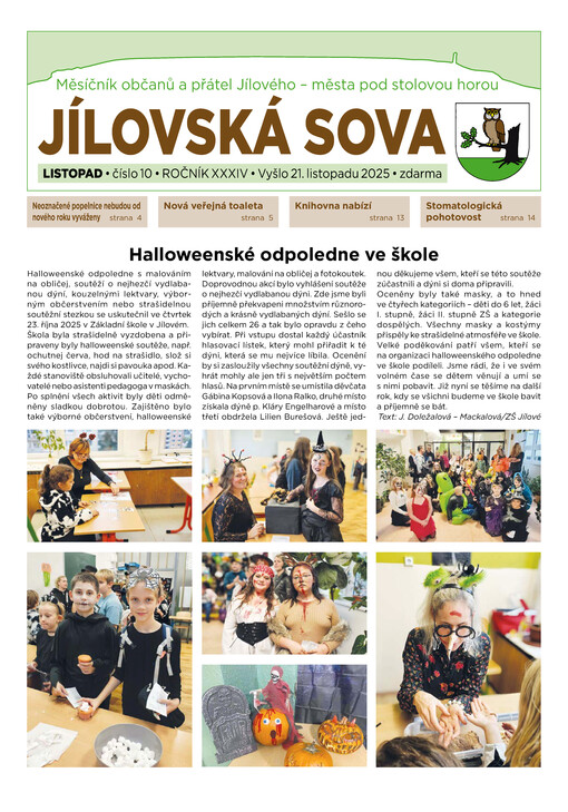 Jílovská sova : měsíčník občanů a přátel Jílového u Děčína