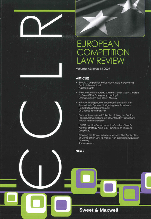 European competition law review : ECLR.