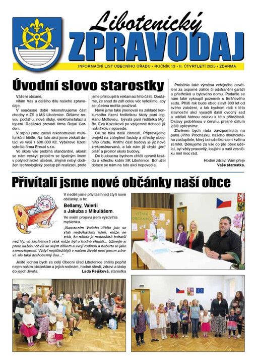 Libotenický zpravodaj : informační list obecního úřadu v Libotenicích