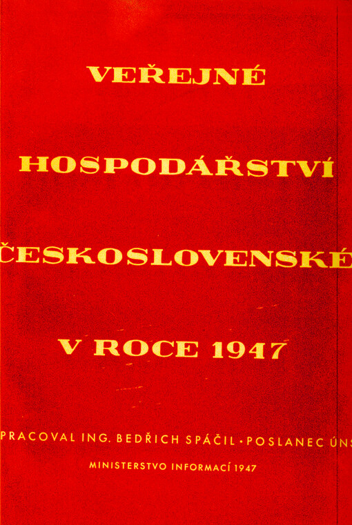Veřejné hospodářství ČSR v roce 1947