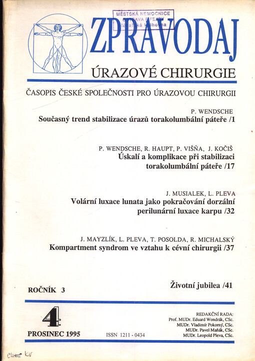 Zpravodaj úrazové chirurgie